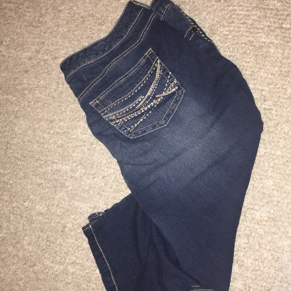 Denim capris